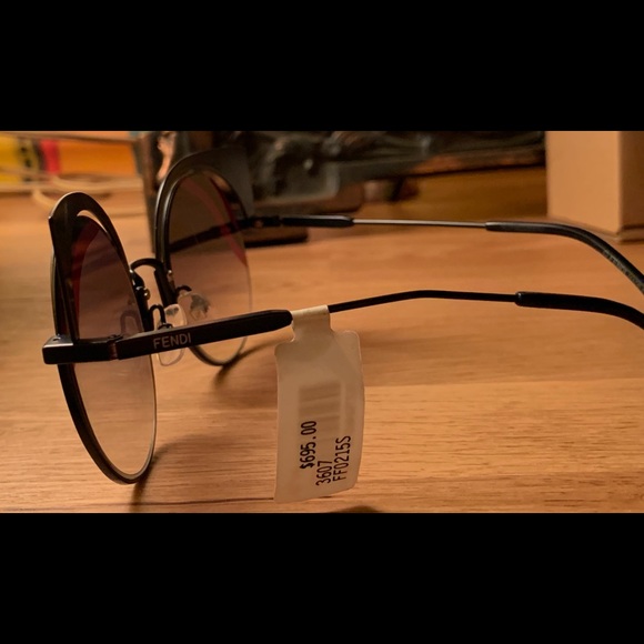 Fendi brand new sunglasses red and black